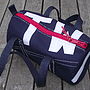 Personalised Navy Blue Canvas Kit Bags, thumbnail 3 of 4