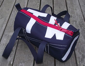 Personalised Navy Blue Canvas Kit Bags, 3 of 4