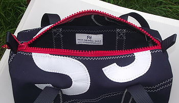 Personalised Navy Blue Canvas Kit Bags, 4 of 4