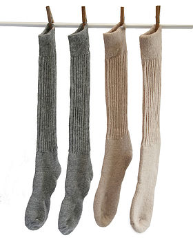 Ladies Knee Length Alpaca Socks, 6 of 12