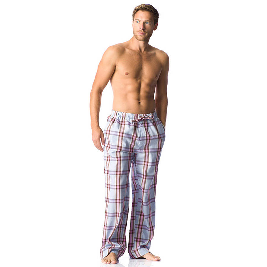 Men's Brushed Cotton Check Pyjamas By PJ Pan | notonthehighstreet.com