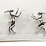 Boxing Hares Cufflinks, thumbnail 1 of 3