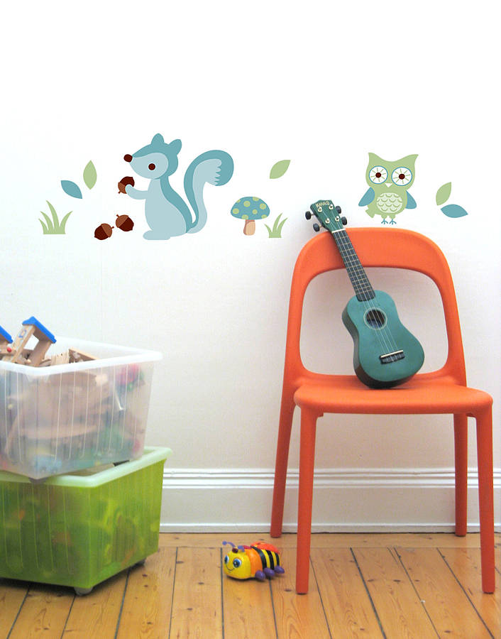 Forest Friends Wall Stickers By The Little Blue Owl