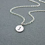 Silver Initial Necklace, thumbnail 1 of 4