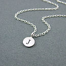 Silver Initial Necklace By Wished For | notonthehighstreet.com