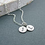 Silver Initial Necklace, thumbnail 3 of 4