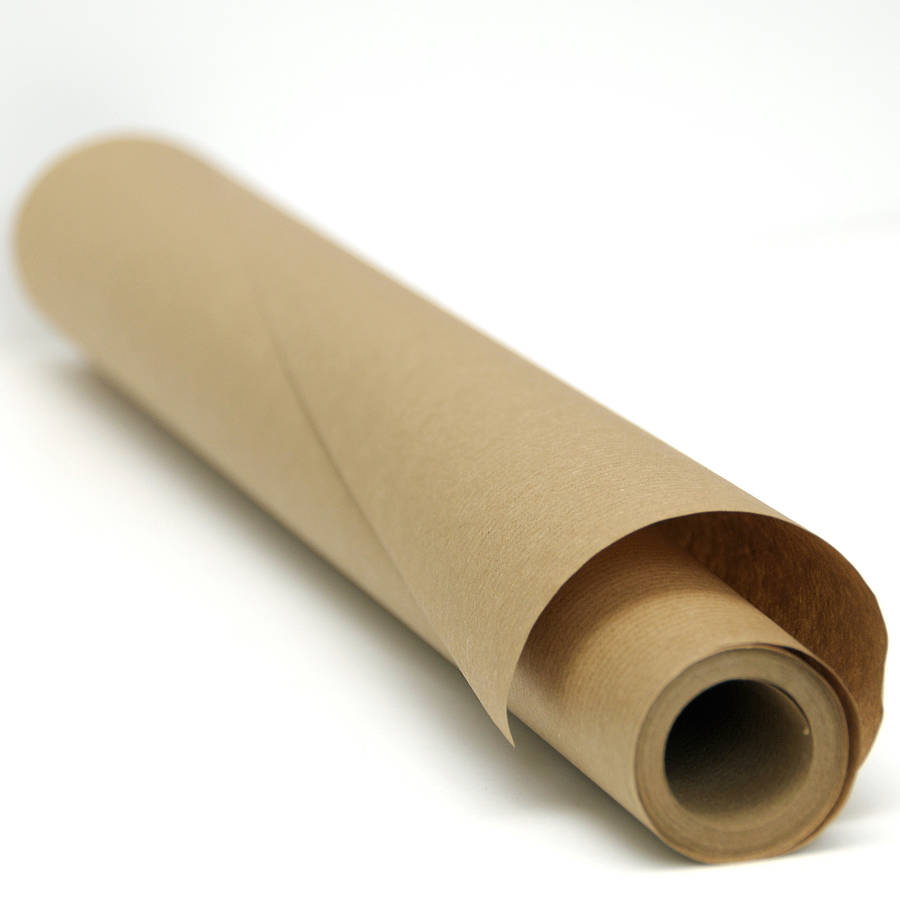 Kraft Brown Gift Wrapping Paper By Peach Blossom | notonthehighstreet.com