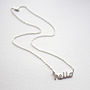 Silver Hello Necklace, thumbnail 5 of 6