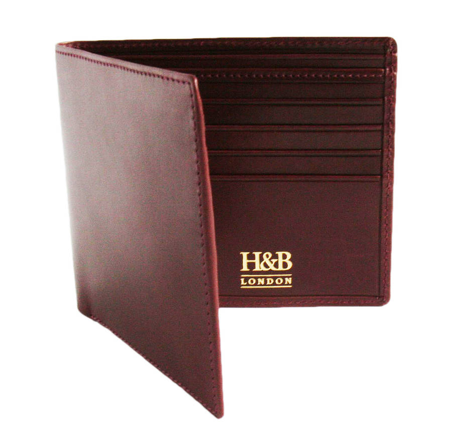 handmade men&#39;s leather billfold wallet by h&b london | 0