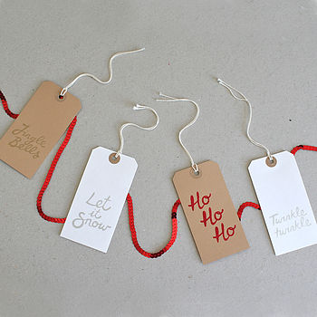 Pack Of Eight Christmas Gift Tags By The Design Conspiracy