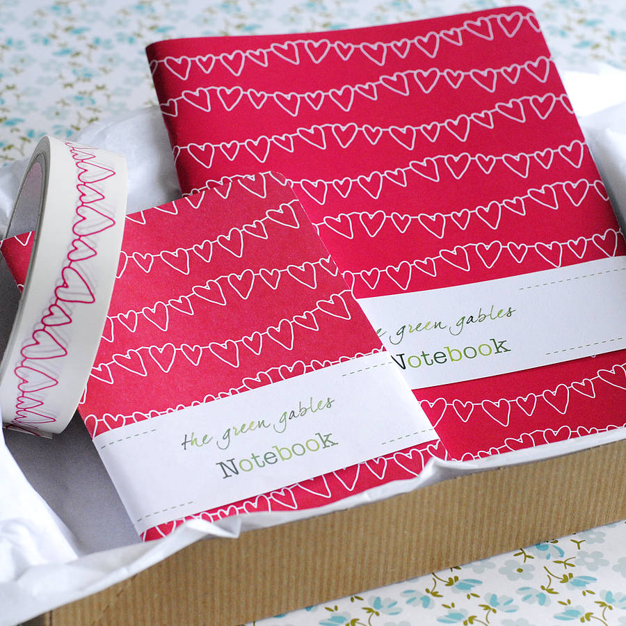 hearts stationery gift set by the green gables