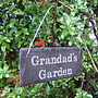 Engraved Slate Grandad's Garden Sign, thumbnail 1 of 6