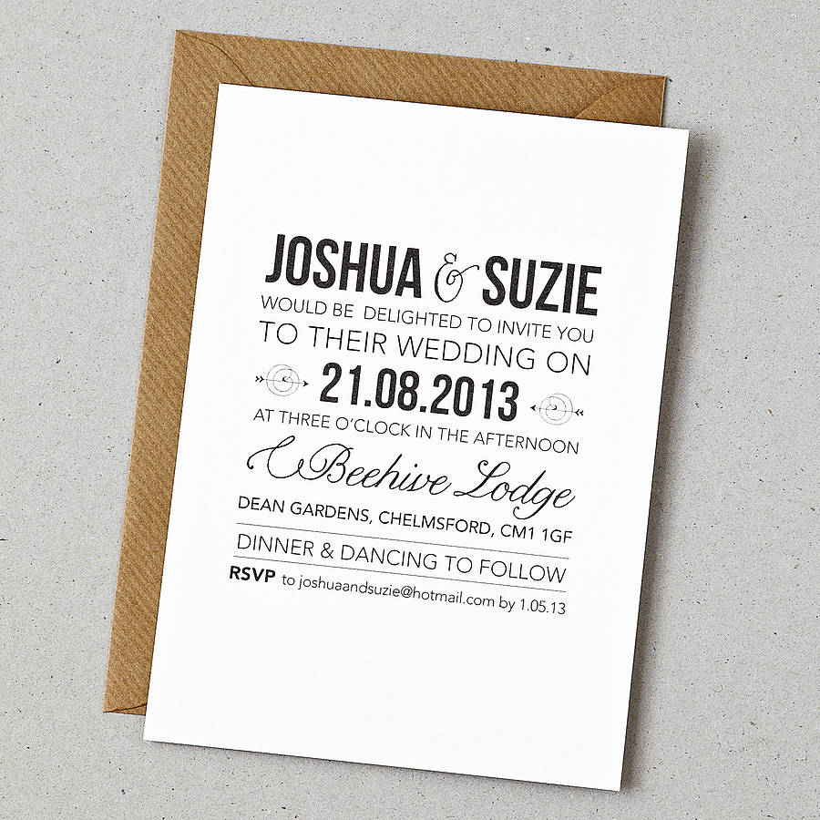 Simple Wedding Invitation Wording 4