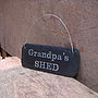 Engraved Slate 'Grandpa's Garden' Sign, thumbnail 4 of 5