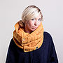 Handmade Crochet Scarf With Button Details, thumbnail 3 of 12