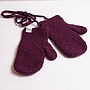 Handmade Woolly Mittens With Strings, thumbnail 5 of 11