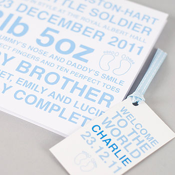 Personalised New Baby Boy & Girl Card, 3 of 8