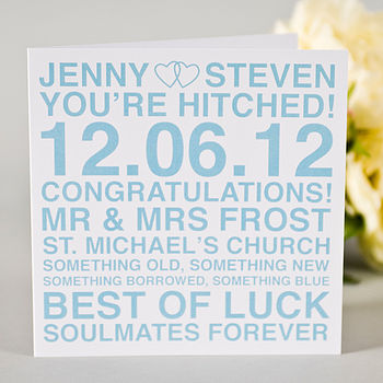 Personalised Wedding Day Card, 5 of 12