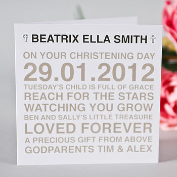 Personalised Christening Card, 2 of 8