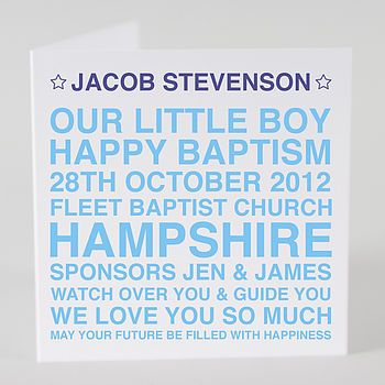 Personalised Christening Card, 4 of 8