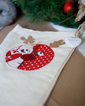 Personalised Stocking With Rudolph, 4 of 6