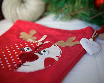 Personalised Stocking With Rudolph, 6 of 6