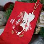 Personalised Stocking With Robin, thumbnail 4 of 5