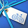 Set Of Five Bicycle Gift Tags, thumbnail 1 of 8