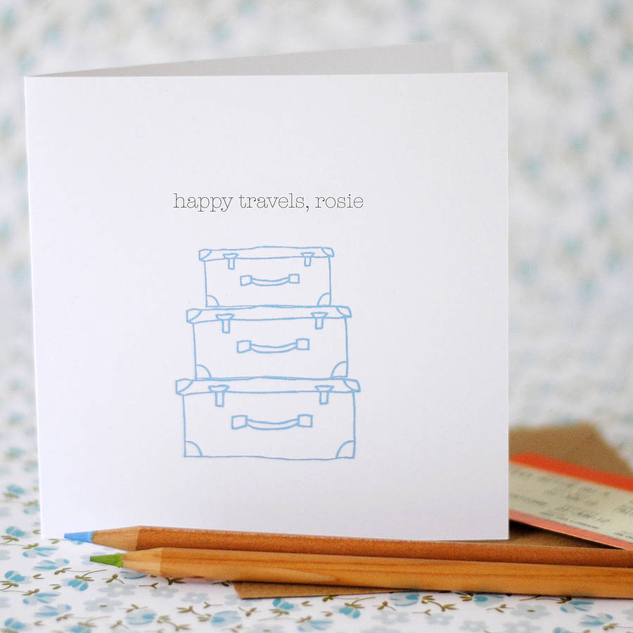 Personalised 'Happy Travels' Card, 1 of 7