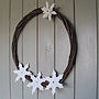 Porcelain Snowflake And Willow Wreath, thumbnail 3 of 4