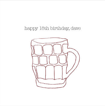 Personalised 'Happy Birthday' Beer Card, 3 of 7