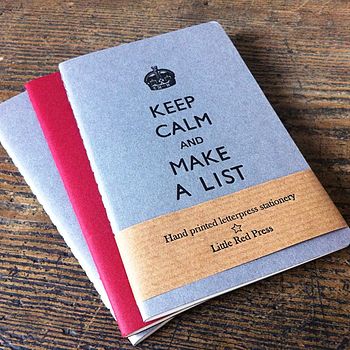 Keep Calm And Make A List Pocket Notebook, 6 of 10
