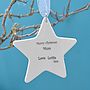 Personalised Christmas Star Decoration, thumbnail 3 of 5