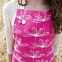 Pink Etched Floral Apron, thumbnail 1 of 9