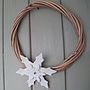 Porcelain Snowflake And Willow Wreath, thumbnail 4 of 4