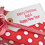 Set Of Five Merry Christmas Gift Tags, thumbnail 1 of 3