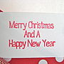Set Of Five Merry Christmas Gift Tags, thumbnail 2 of 3