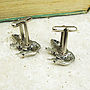 Wild Frog Cufflinks Antiqued Pewter, thumbnail 2 of 2
