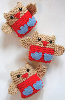 Jingly Robins Learn To Knit Kit, 2 of 2