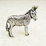 Donkey Mule Tie Pin Antiqued Pewter, thumbnail 1 of 2