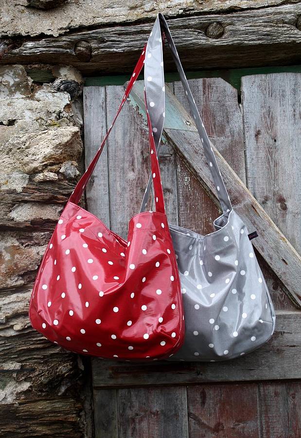 oilcloth shoulder bag