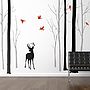 Deer In The Forest Black/Grey Wall Sticker, thumbnail 4 of 7