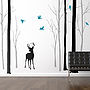 Deer In The Forest Black/Grey Wall Sticker, thumbnail 5 of 7