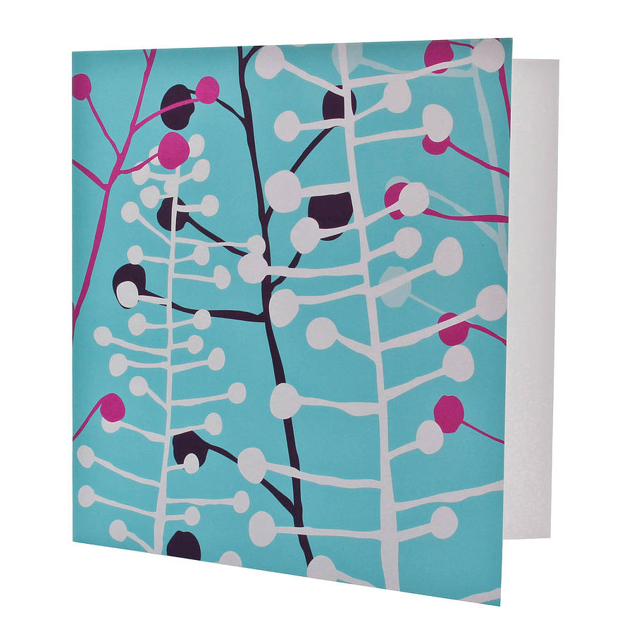 Image of Organic Shapes Christmas Card
