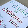 Personalised Daddy Christmas Card, thumbnail 2 of 2
