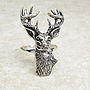 Wild Stag Ring Antiqued Pewter, thumbnail 1 of 2