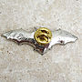 Bat Tie Pin Antiqued Pewter, thumbnail 2 of 2