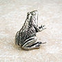 Frog Tie Pin Antiqued Pewter, thumbnail 1 of 2