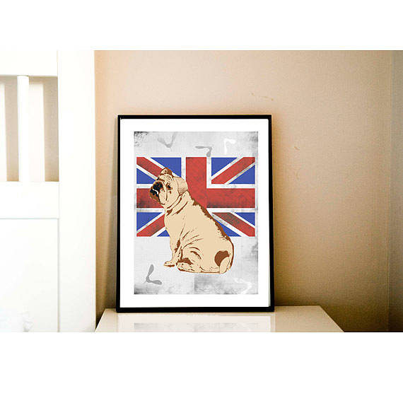 English Bull Dog Print, 1 of 2