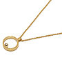 Gold Vermeil With Silver Ball Mini Pendant, thumbnail 4 of 7